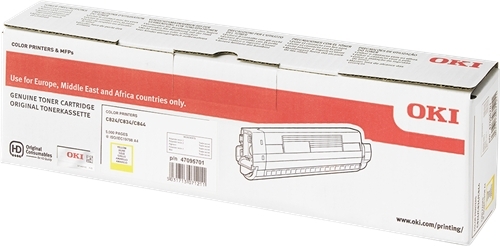 OKI C824 C834 C844 Amarillo Toner Original 47095701