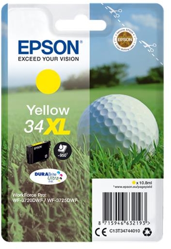 Epson T3474 (34XL) Amarillo Tinta Original C13T34744010