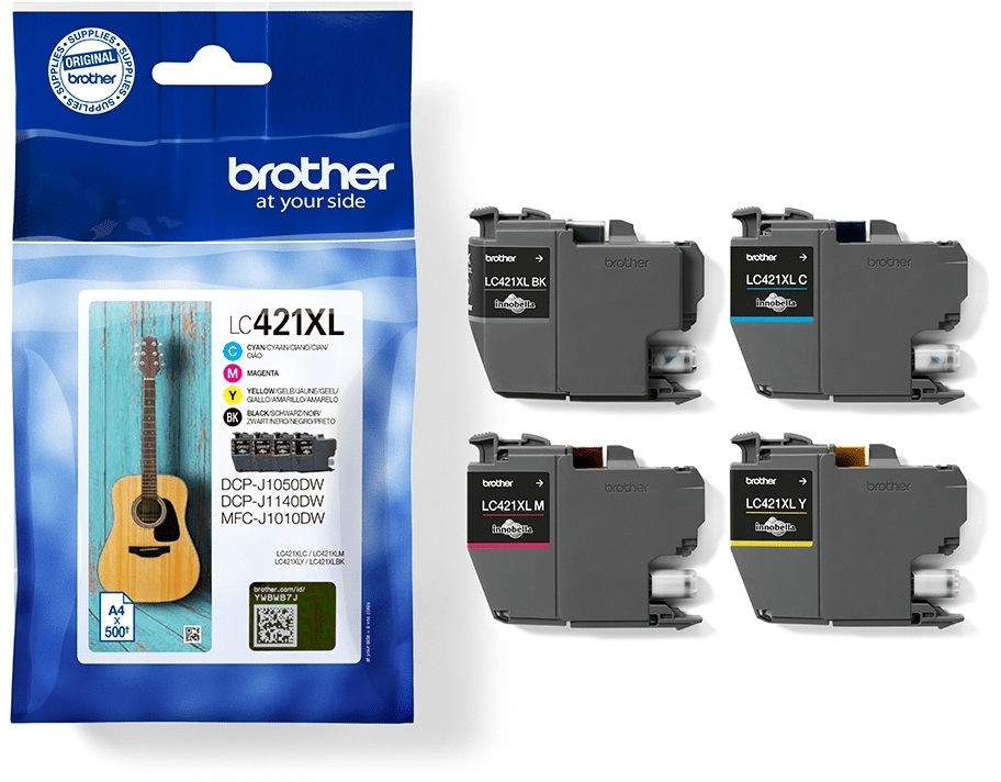 Brother LC421XL Pack de 4 Cartuchos Originales LC421XLVAL