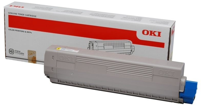 OKI C822 Amarillo Toner Original 44844613