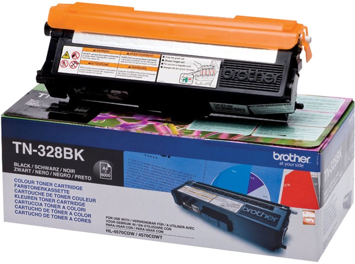 Brother TN328 Negro Toner Original TN328BK