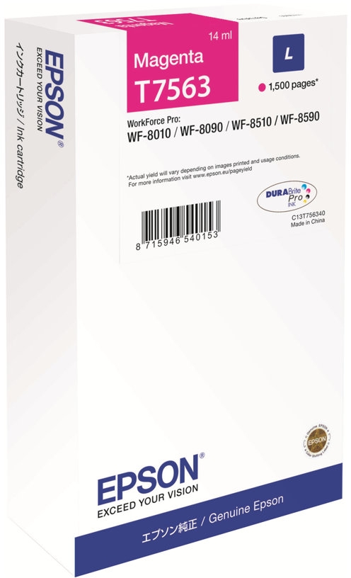 Epson T7563 Magenta Tinta Original C13T756340