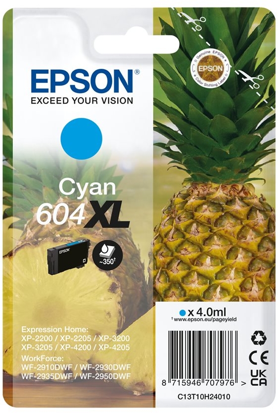 Epson 604XL Cian Tinta Original C13T10H24010