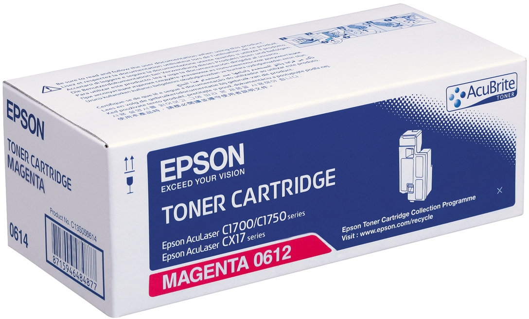 Epson Aculaser C1700 CX17 Magenta Toner Original C13S050612