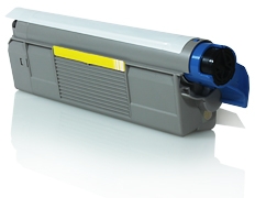 Compatible Toner OKI C612 Amarillo 46507505