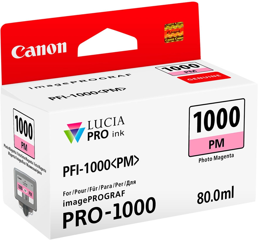 Canon PFI1000 Magenta Photo Tinta Original PFI1000PM 0551C001