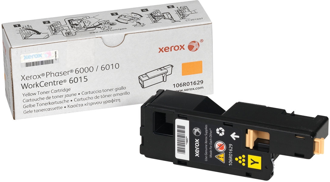 Xerox Phaser 6000 6010 Amarillo Toner Original 106R01629