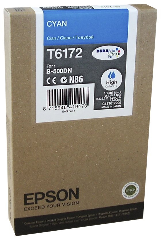 Epson T6172 Cian Tinta Original C13T617200