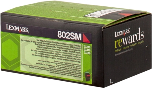 Lexmark CX310 CX410 CX510 Magenta Toner Original 80C2SM0 80C2SME802SM