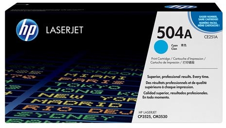 HP CE251A Cian Toner Original 504A