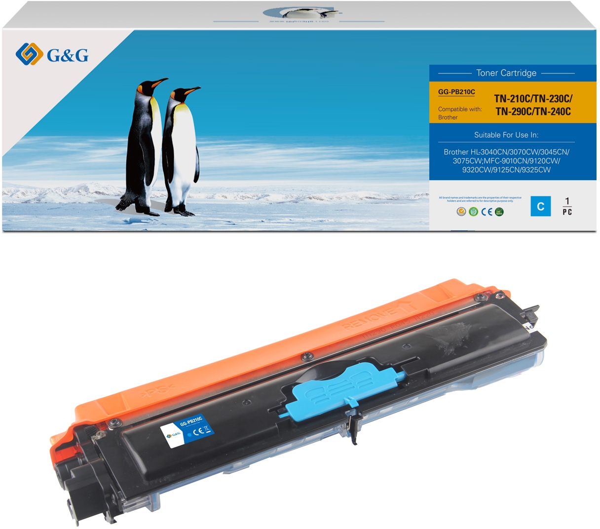 G&G Brother TN230 Cian Toner Compatible TN230C