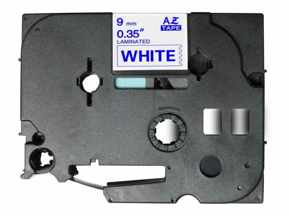 Brother TZe223 Cinta rotuladora Compatible de Etiquetas Texto azul sobre fondo blanco Ancho 9mm x 8 metros