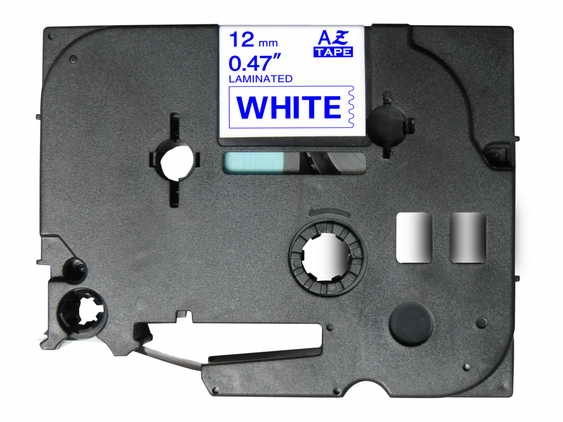 Brother TZe233 Cinta rotuladora Compatible de Etiquetas Texto azul sobre fondo blanco Ancho 12mm x 8 metros