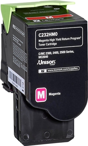 Lexmark C2325 C2425 C2535 MC2325 MC2425 MC2535 MC2640 Magenta Toner Original C232HM0