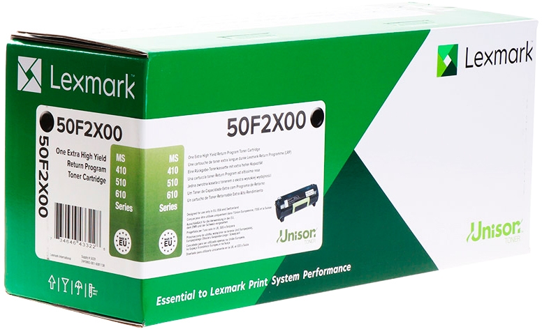 Lexmark MS410 MS415 MS510 MS610 Negro Toner Original 50F2X0E502X(Corporate)