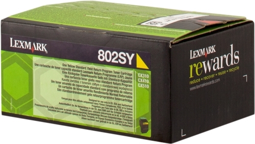 Lexmark CX310 CX410 CX510 Amarillo Toner Original 80C2SY0 80C2SYE802SY