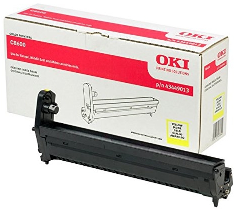 OKI C8600 C8800 Amarillo Tambor Original 43449013