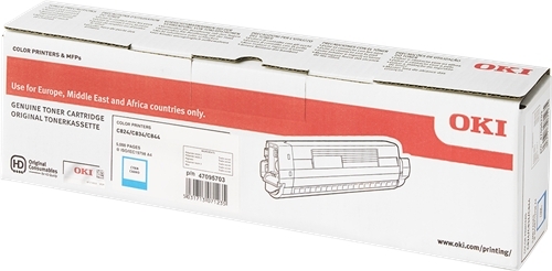 OKI C824 C834 C844 Cian Toner Original 47095703