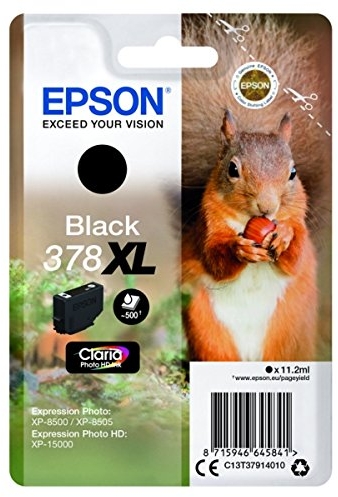 Epson 378XL Negro Tinta Original C13T37914010