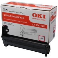 OKI C5850 C5950 MC560 Magenta Tambor Original 43870022