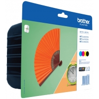 Brother LC129XL LC125XL Pack de 4 Cartuchos Originales LC129XLVALBP