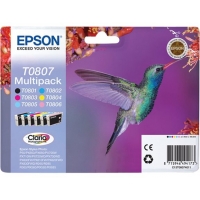 Epson T0807 Pack de 6 Cartuchos Originales C13T08074011