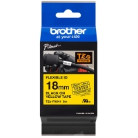 Brother TZeFX641 Cinta Laminada Flexible Original de Etiquetas Texto negro sobre fondo amarillo Ancho 18mm x 8 metros