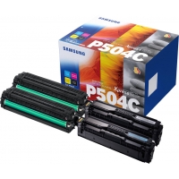 Samsung CLP415 CLX4195 Pack de 4 Cartuchos de Toner Originales CLT-P504C SU400A