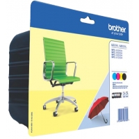Brother LC229XL LC225XL Pack de 4 Cartuchos Originales LC229XLVALBP
