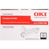 OKI C5600 C5700 Negro Tambor Original 43381708