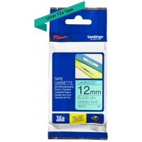 Brother TZe731 Cinta Laminada Original de Etiquetas Texto negro sobre fondo verde Ancho 12mm x 8 metros