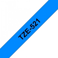 Brother TZe521 Cinta rotuladora Compatible de Etiquetas Texto negro sobre fondo azul Ancho 9mm x 8 metros