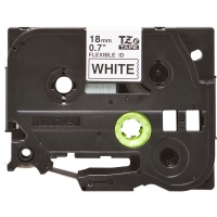 Brother TZeFX241 Cinta Laminada Flexible Original de Etiquetas Texto negro sobre fondo blanco Ancho 18mm x 8 metros