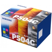 Samsung CLP415 CLX4195 Pack de 4 Cartuchos de Toner Originales CLT-P504C SU400A