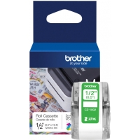 Brother CZ1002 Rollo de Etiquetas Originales de Tamaño Personalizado Ancho 12mm x 5 metros Zero Ink
