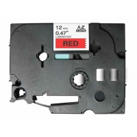 Brother TZe431 Cinta rotuladora Compatible de Etiquetas Texto negro sobre fondo rojo Ancho 12mm x 8 metros