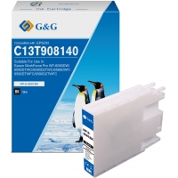 G&G Epson T9081 Negro Tinta Pigmentada Compatible C13T908140