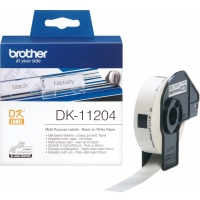 Brother DK11204 Etiquetas Originales Precortadas Multiproposito 17x54 mm 400 Etiquetas