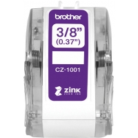 Brother CZ1001 Rollo de Etiquetas Originales de Tamaño Personalizado Ancho 9mm x 5 metros Zero Ink