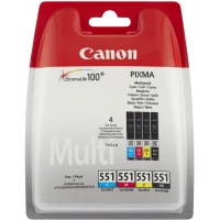 Pack de 4 Cartuchos Canon CLI-551 Originales 6509B009 CLI551