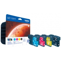 Brother LC1100XL Pack de 4 Cartuchos Originales LC1100HYVALBP