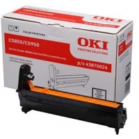 OKI C5850 C5950 MC560 Negro Tambor Original 43870024