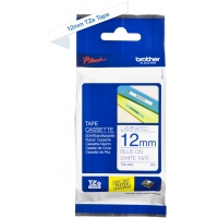 Brother TZe233 Cinta Laminada Original de Etiquetas Texto azul sobre fondo blanco Ancho 12mm x 8 metros