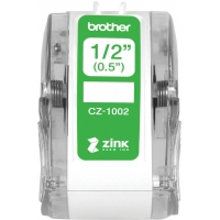 Brother CZ1002 Rollo de Etiquetas Originales de Tamaño Personalizado Ancho 12mm x 5 metros Zero Ink