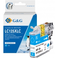 G&G Brother LC125XL Cian Cartuchos de Tinta Compatible LC125XLC