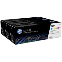 HP CE321A CE322A CE323A Pack de 3 Cartuchos de Toner Originales 128A