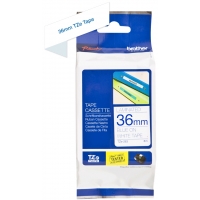 Brother TZe263 Cinta Laminada Original de Etiquetas Texto azul sobre fondo blanco Ancho 36mm x 8 metros