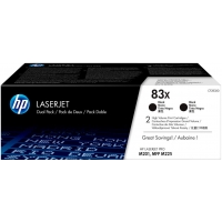 HP CF283X Negro Pack de 2 Cartuchos de Toner Originales 83X
