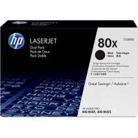 HP CF280X Negro Pack de 2 Cartuchos de Toner Originales 80X