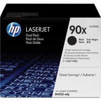 HP CE390X Negro Pack de 2 Cartuchos de Toner Originales 90X